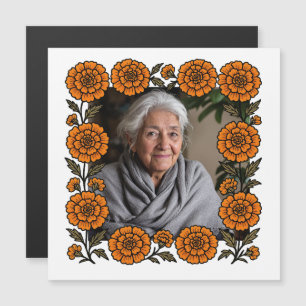 Carte Magnétique Cempasúchil Ofrenda Altar Día de Muertos