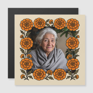 Carte Magnétique Cempasúchil Ofrenda Altar Día de Muertos