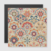 Carte Magnétique Cercles Abstraits : Papier peint couleur tendance (Devant / Derrière)