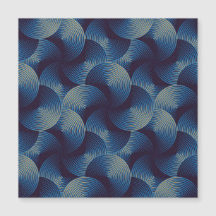 Carte Magnétique Cercles métalliques illusion optique, patte transp