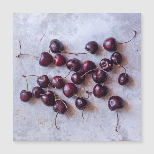 Carte Magnétique Cerises (Devant)