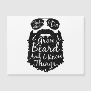 Carte Magnétique C'est ce que je fais je cultive une barbe et je sa