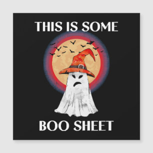 Carte Magnétique C'est du papier de Boo Halloween Fantôme Drôle