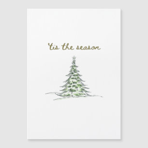 Carte Magnétique C'est La Saison Arbre De Noël Debbie Groovy Père N