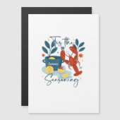 Carte Magnétique C'est la saison de Noël Citation (Devant / Derrière)