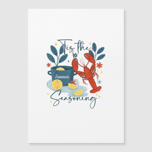 Carte Magnétique C'est la saison de Noël Citation (Devant)