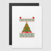 Carte Magnétique C'est La Saison De Noël Végétalienne Pyjama X-Mas  (Devant / Derrière)