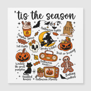 Carte Magnétique C'est la saison Dessins de Halloween