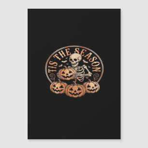 Carte Magnétique C'est la saison Motoneige carreaux rouges