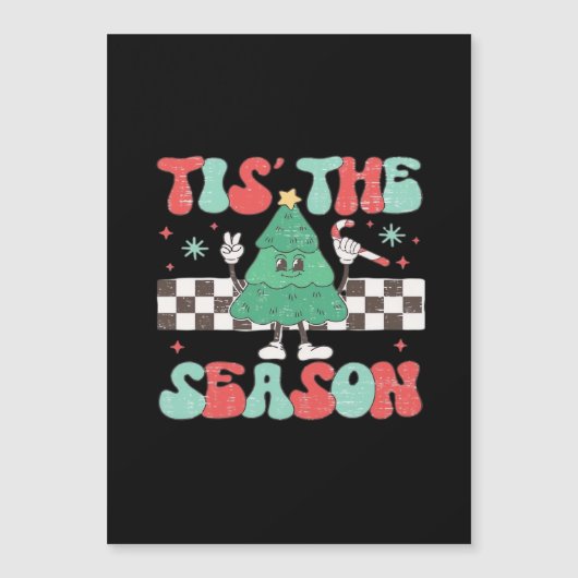 Carte Magnétique C'est la saison rétro des vacances pour femmes (Devant)