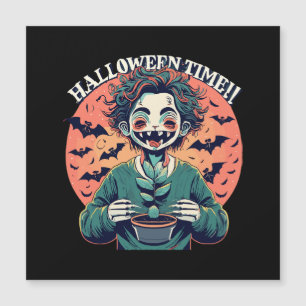 Carte Magnétique C'est le temps d'Halloween, mais c'est en fait un