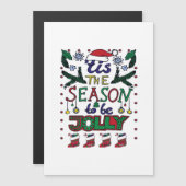 Carte Magnétique C'est Noël, la saison (Devant / Derrière)