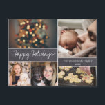 Carte Magnétique Chalkboard Happy Holidays Family Photo Collage<br><div class="desc">Répandez la joie et l'amour de cette saison des Fêtes avec notre "Chalkboard Happy Holidays Family Photo Collage, " une façon unique et réfléchie de transmettre vos voeux de Noël. Cette carte magnétique innovante permet à vos destinataires d'afficher facilement vos souhaits chauds sur leur réfrigérateur ou toute surface métallique, ou...</div>
