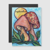 Carte Magnétique Champignons (Devant / Derrière)