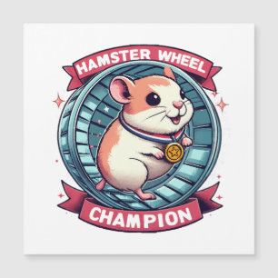 Carte Magnétique Champion de roue de hamster
