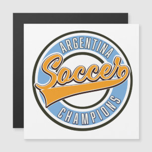 Carte Magnétique Champions de football de l'Argentine