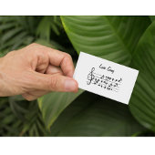 Carte Magnétique Chant d'amour, oiseaux assis entre les notes music