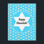 Carte Magnétique Chanukah Jelly Doughnut Etoiles juives Snowflakes<br><div class="desc">Ce ruban fait un joli ajout à votre emballage cadeau Chanukah. Ou l'utiliser avec du papier couleur solide comme contraste. Sacs cadeaux,  ballotins et papier d'emballage correspondants disponibles.</div>