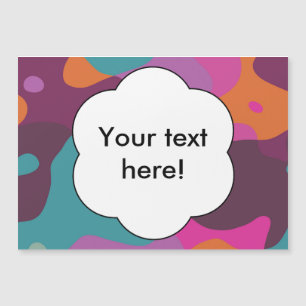 Carte Magnétique Chaos dans de rétros couleurs