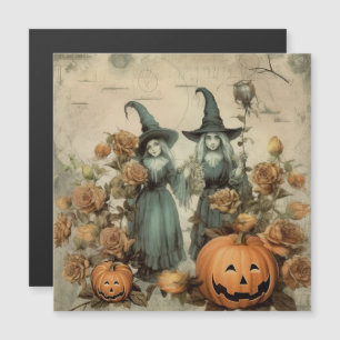 Carte Magnétique Chariot Halloween vintage (6)