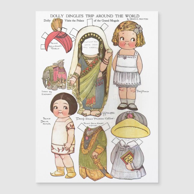 Carte Magnétique Chariot magnétique Dingle "voyage autour du monde (Devant)