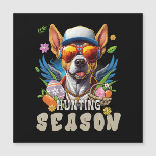 Carte Magnétique Chasse Saison Cerf Œuf de Pâques