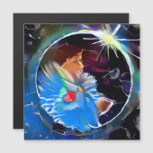 Carte Magnétique Chat 6 - Élipse solaire (Devant / Derrière)