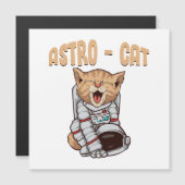 Carte Magnétique Chat Astro (Devant / Derrière)