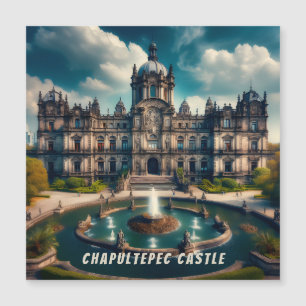 Carte Magnétique Château de Chapultepec Mexique Voyage Ancien