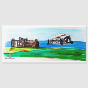 Carte Magnétique Château de Tantallon et Bass Rock, Écosse