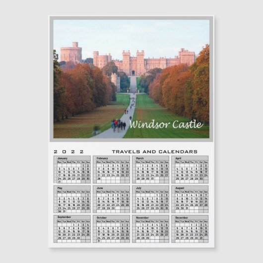 Carte Magnétique Château de Windsor - Angleterre - (Devant)
