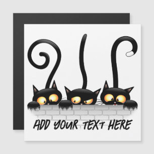 Carte Magnétique Chats Naughty, Playful et drôle de personnages