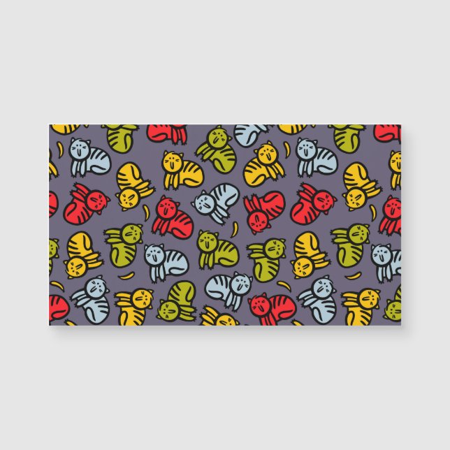 Carte Magnétique Chats plus bananes (Devant)