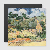 Carte Magnétique Chaumières à Cordeville Vincent  van Gogh  (Devant / Derrière)