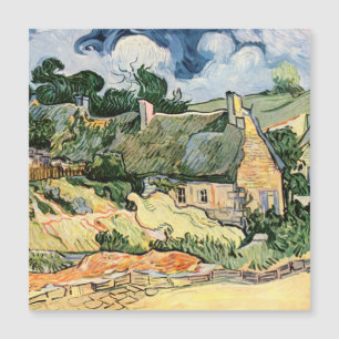Carte Magnétique Chaumières à Cordeville Vincent  van Gogh 