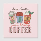 Carte Magnétique Cher Père Noël | Noël mignon (Devant)