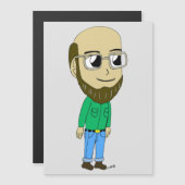 Carte Magnétique chibi (Devant / Derrière)