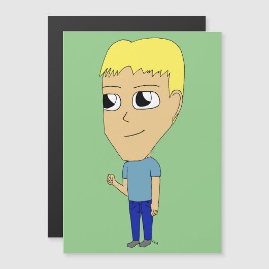 Carte Magnétique chibi (Devant / Derrière)