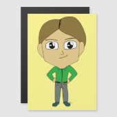 Carte Magnétique chibi (Devant / Derrière)