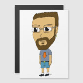 Carte Magnétique chibi (Devant / Derrière)