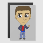 Carte Magnétique chibi (Devant / Derrière)