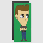 Carte Magnétique chibi (Devant / Derrière)