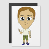 Carte Magnétique chibi (Devant / Derrière)