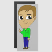 Carte Magnétique chibi (Devant / Derrière)