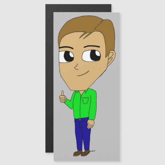 Carte Magnétique chibi (Devant / Derrière)