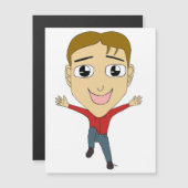 Carte Magnétique chibi (Devant / Derrière)