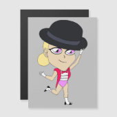 Carte Magnétique chibi (Devant / Derrière)