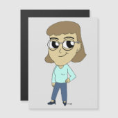 Carte Magnétique chibi (Devant / Derrière)