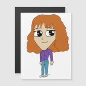 Carte Magnétique chibi (Devant / Derrière)