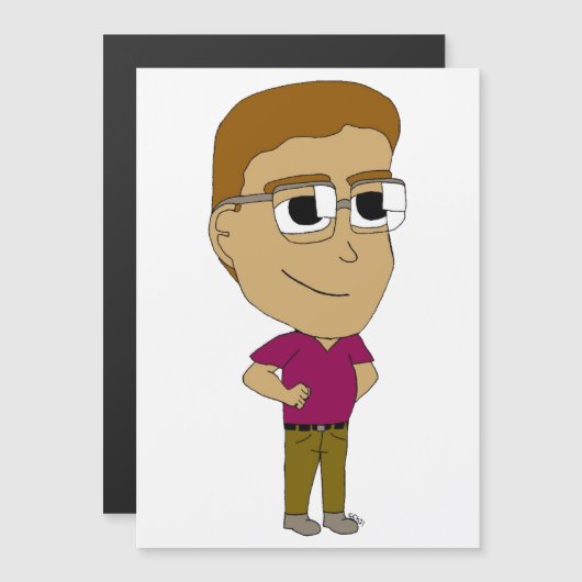 Carte Magnétique chibi (Devant / Derrière)